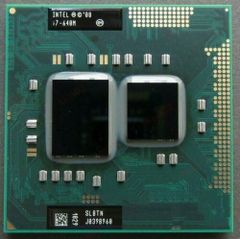 【中古パーツ】複数購入可 CPU Intel Core i7 640M 2.8GHz TB 3.4GHz  SRBTN Socket  G1( rPGA988A)2コア4スレッド動作品 ノートパソコン用