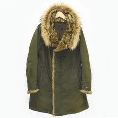 Johnbull ジョンブル レディース アウター モッズコート ミリタリーコート 中綿 カーキ リアルファー ラクーンファー CORDURA コーデュラ Sサイズ AH005SHK