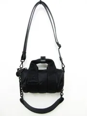 【美品】ディーゼル ショルダーバッグ CAYAC DIESEL X07655 P3895 3WAYミニボストンバッグ  黒 小物入れ ■管理番号L29213YER-250731-.5K（990）