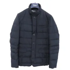 #wnc ヘルノラミナー HERNO Laminar ダウンジャケット 44 黒 ゴアテックス ダブルジップ ハンガー付き 美品 メンズ [925613]