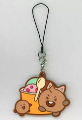 [중고] 열쇠 고리 SHOOKY (슈가) 마스코트 고무 매력 [BT21 MerryLand] 랠리 게임 참가상