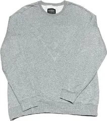 GUESS ロゴ入り長袖スウェットトレーナー グレー Mサイズ