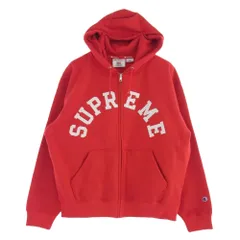Supreme シュプリーム 24ss × champion zip up hooded sweatshirt チャンピオン ジップ アップ フーデット スウェット パーカー レッド系 M レッド系 M【新古品】【未使用】【中古】