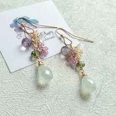 【蓮の池】ピアス　14kgf