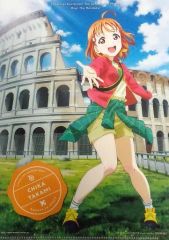 [중고] 클리어 파일 타카미 치카 A4 클리어 파일 [러브라이브! 선샤인!! The School Idol Movie Over the Rainbow] 제1탄 예매권 특전