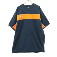 NIKE ナイキ 半袖 Vネック Tシャツ M ネイビー Dri-FIT メンズ 古着