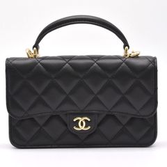 CHANEL シャネル ミニマトラッセ17 ランダム番 24P ラムスキン ゴールド金具 チェーンショルダーバッグ【中古】【美品】