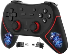 ワイヤレス コントローラー ゲームパット Switch 2 Switch 1 Android iOS PS4 PS3 PC対応 Steam プロコン無線, Bluetooth 無線 有線 ゲームコントローラーPC, スマホホルター付き