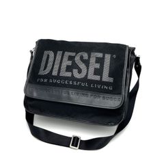 【K943】DIESEL(ディーゼル)/ショルダーバッグ/ナイロン/ブラック