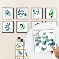 【特価商品】防水シール 20枚セット 可愛い 剥がせるリメイクシート 北欧 植物柄 緑の葉 PVC製 断熱 壁紙シール 防水 防汚性にも優れ 自分粘着 DIY モザイクタイルシール ウォールステッカー トイレ 洗面所 キッチン 模様替え Hitasi タイル補