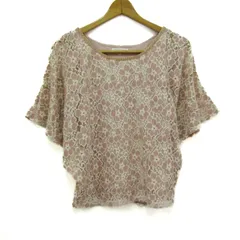 プロポーション ボディドレッシング カットソー シャツ レース トップス レディース FRサイズ ピンク系 PROPORTION BODY DRESSING 【中古】