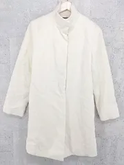 ■ UNTITLED アンタイトル アンゴラ混 長袖 コート サイズ2 ベージュ レディース 【中古】 【1002801003944】