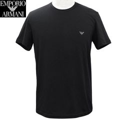 新品 エンポリオ アルマーニ Tシャツ メンズ 半袖 ブラック カットソー アンダーウェア EM000391 AF10776 MC005