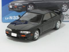 日産シルビア Q’s エアロ 95年式（黒）LV-N333a【トミーテック社1/64ミニカー】【トミカの時】