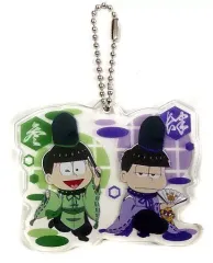 【中古】雑貨 チョロ松＆一松 「セガコラボカフェ なんば千日前 おそ松さん デフォルメアクリルチャーム～平安ver.～」