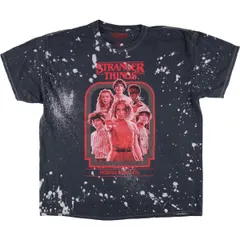 古着 STRANGER THINGS ストレンジャーシングス 映画 ムービーTシャツ メンズXL相当 ブリーチ加工/eaa570262