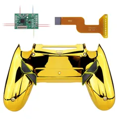 コントローラー本体ではなく、eXtremeRate ps4コントローラー(JDM-040/050/055)に対応用Dawnプログラマブルリマップキット(メッキデザイン)、アップグレードボードと再設計されたバックケースと4つのバックボタンが備えます【ゴールド】