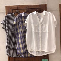 2614068F  【le colis】 Wポケットドロストシャツ