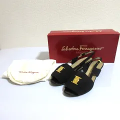 【未使用品】サルヴァトーレフェラガモ　ミュール 5 1/2 D ブラック サルバトーレフェラガモ Salvatore Ferragamo ローファー