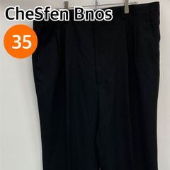 【新品】CheSfen Bnos パンツ ワークパンツ スラックス ブラック メンズ レディース 35サイズ【CB276】