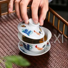 中国　景徳鎮製　煎茶道具 急須 ○I0729C 中国 景徳鎮 茶器セット ティータイム ティーポット