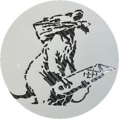 バンクシー モンキーヘッドフォン A4 厚紙 ステンシルシート