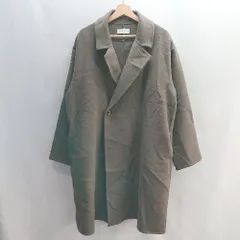 ■ 417 EDIFICE 長袖 ステンカラーコート サイズL カーキ メンズ E  【1406050068554】