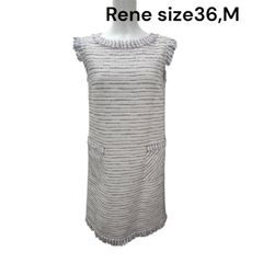 Reneルネ】タグ付き極美品定価74,800円ニットラメ入りワンピース38