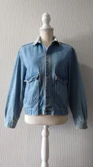 80-90’s Levi's USA製 57511-0214 “A2-Type” 襟コーデュロイ デニムジャケット L デカパッチ.
