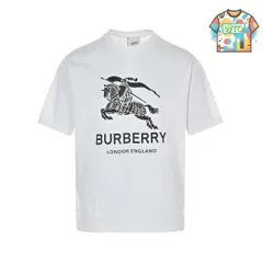 【今日特価】Burberry 23SS チェスターフィールドロゴプリント T シャツ-1