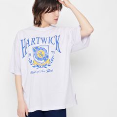 ピグメントHARTWICK カレッジロゴTシャツ