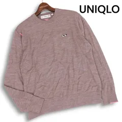 24AW★ UNIQLO ANYA HINDMARCH ユニクロ アニヤハインドマーチ メリノ ウール100% クルーネック セーター  Sz.XL レディース