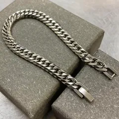 6面カット喜平ブレスレット 21cm ステンレス チェーンブレスレット