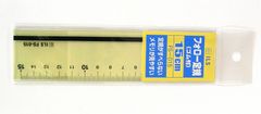 新品 プラスチック加工専門店　【井上製作所】　フォロー定規15cm　（FS-015）　※（ゴム付き）　黄色透明がメモリ・数字をスッキリと認識することが出来、滑り止めゴムがしっかり固定してまっすぐな線がきちんと引けます。