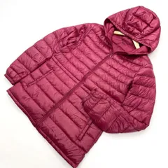 ユニクロ ☆ UNIQLO レディース ウルトラライトダウン ダークピンク ダウンジャケット ダウンパーカー M アウトドア タウンユース■I247