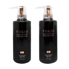 ● セット販売 トキオ IE インカラミ プレミアム シャンプー 400ml + トリートメント 400g ゴールド 美容室専売 美容室 サロン 専売品 ドクタージュニア TOKIOのサムネイル