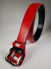 【迅速発送】シーランド ロング ベルト 野球 ベルト サイズ130cmまで：幅40mm 【レッド】 日本製