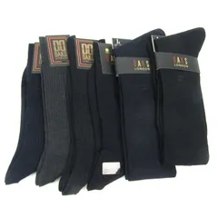 ダックス 靴下 6点セット 未使用 クルー丈 ハイソックス ビジネスソックス フォーマル まとめて 大量 メンズ DAKS