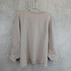 CLASSCAL ELF ラウンドネックコットントレーナー レディース長袖トップス ベージュ Mサイズ 〇◇