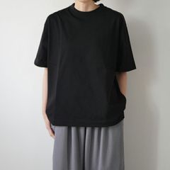 SP エシュペー 100/2 コットンブロードショートスリーブシャツ BLACK