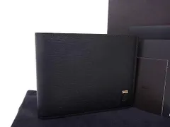 ■極美品■ dunhill ダンヒル サイドカー レザー 二つ折り 財布 ウォレット 札入れ カード入れ メンズ ダークブラウン系 BM9491