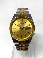 【稼動品】SEIKO5セイコー 自動巻 ラウンド デイデイト ゴールド 稼動品】SEIKO5セイコー 自動巻 ラウンド デイデイト ゴールド 1