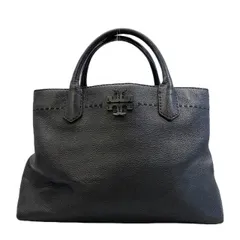 ⭐️美品⭐️トリーバーチ ハンドバッグ マックグロー 2way ロゴレザー　ブラック MCGRAW マックグロー ハンドバッグ トートバッグ レザー