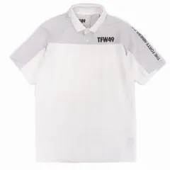 tfw49 ポロシャツ　Lサイズ V12 TFW49 SIDE MESH COLLARLESS POLO ポロシャツ 半袖 トップス