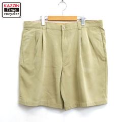 00s Tommy Bahama 2タック シルク ショートパンツ メンズ XLサイズ相当 ビッグサイズ オーバーサイズ