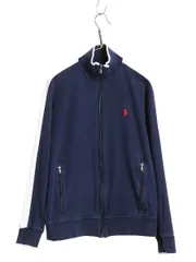 【お得なクーポン配布中!】 ポロ ラルフローレン トラック ジャケット メンズ S / フルジップ ストレッチ 薄手 ジャージ ブルゾン ハイネック ワンポイント ツートン