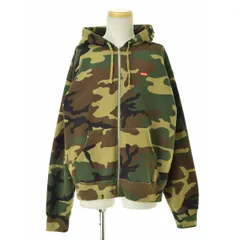 【SUPREME】24AW Small Box Zip Up Hooded Sweatshirt Woodland Camoジップアップスウェットパーカー