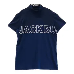 サイズ：2 JACK BUNNY ジャックバニー  ハイネック 半袖Tシャツ ビッグロゴ  ネイビー系 [240101507801] ゴルフウェア レディース ストスト