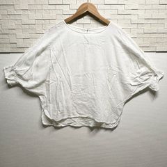 【古着】USED古着 サマンサモスモス Samansa Mos2 ブラウス  ホワイト 春 夏 秋 無地 変形 フリル袖 かわいい F AP-240523-007-HY