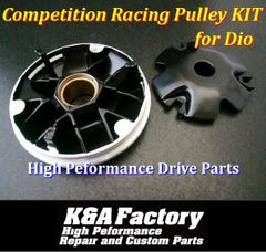 102】競技用レーシングプーリー国産ベルトセットAF28 DioZX ジャイロ